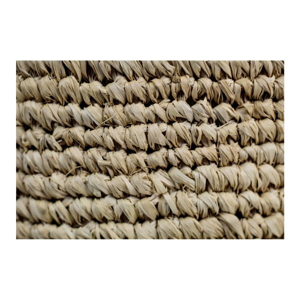 Raffia raffiából készült puff, 34 x 40 cm - HSM collection-image-2