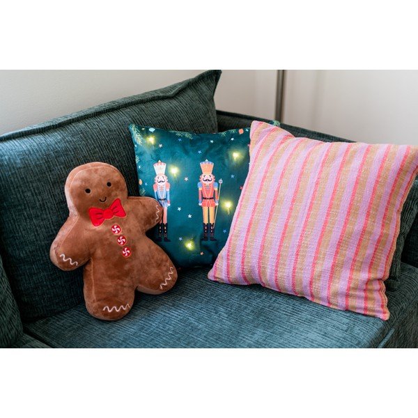 Díszpárna karácsonyi mintával 45x45 cm Nutcracker – Catherine Lansfield-image-1