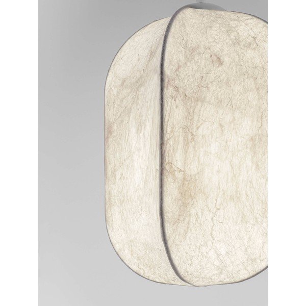 Fehér fém függőlámpa textil búrával ø 30 cm Pierida – Nova Luce-image-1