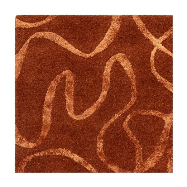 Téglavörös kézi szövésű gyapjúkeverék szőnyeg 120x170 cm Varri – MADE-image-3