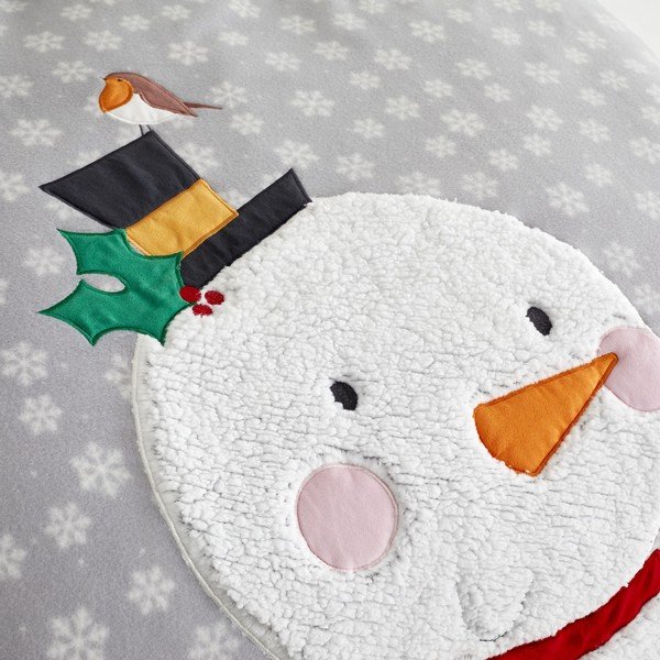 Cosy Snowman mikroplüss ágyneműhuzat, 200 x 200 cm - Catherine Lansfield-image-3