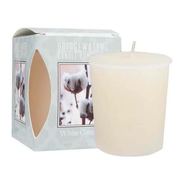 Illatos gyertya égési idő 15 ó White Cotton – Bridgewater Candle Company