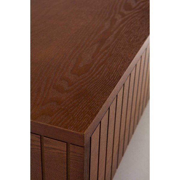 Sötétbarna MDF dohányzóasztal 90x90 cm Furuvik – Jotex-image-3