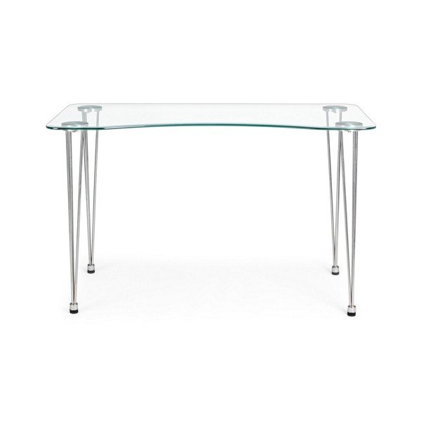 Íróasztal üveg asztallappal 60x120 cm Rondo – Bizzotto-image-4