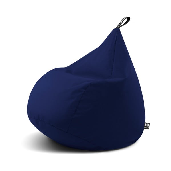 Sötétkék gyerek babzsákfotel Drop M – So Soft?