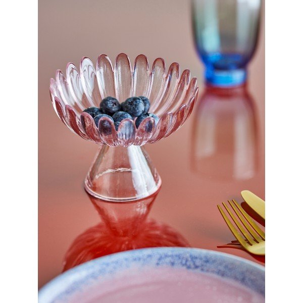 Világos rózsaszín üveg szervírozó tálka 220 ml Nalu – Bloomingville-image-1