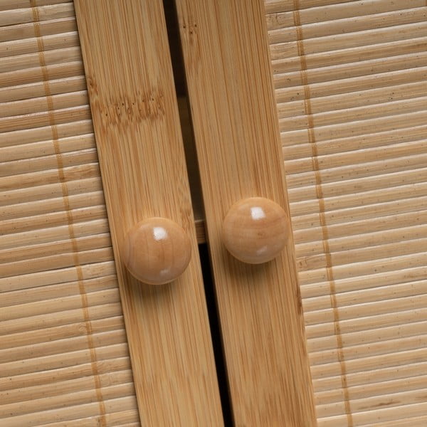 Natúr színű bambusz mosdó alatti szekrény 63x60 cm – Casa Selección-image-1