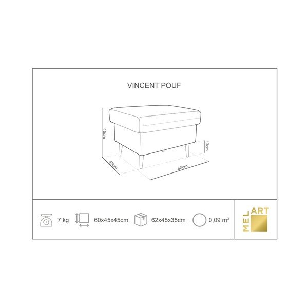 Iris Iris rózsaszín lábtartó - Mazzini Sofas-image-1