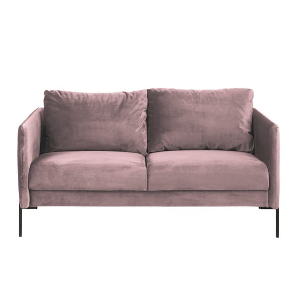 Kingsley púder rózsaszín bársony kanapé - Actona