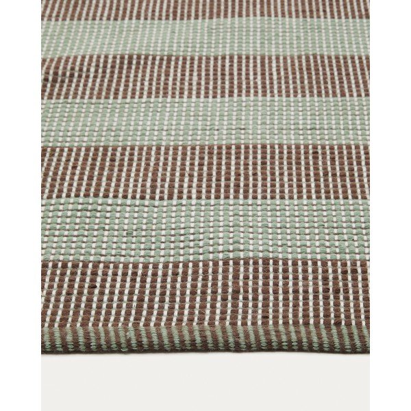 Mentazöld-barna kültéri szőnyeg újrahasznosított szálakból 200x300 cm Fonol – Kave Home-image-3
