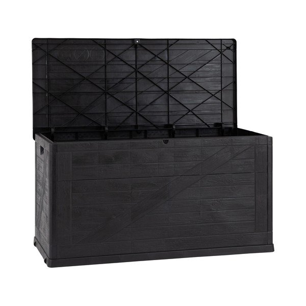 Antracitszürke kerti tárolódoboz Wood – Toomax-image-4