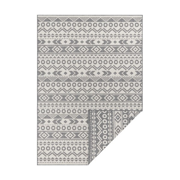 Roma szürke-fehér kültéri szőnyeg, 200x290 cm - Ragami