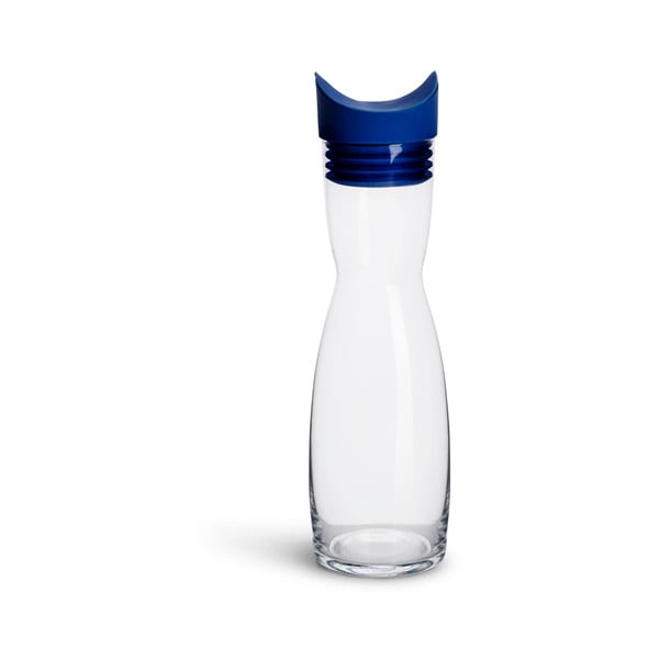 Flip üveg dekantáló kék szilikon kupakkal, 1 l - Sagaform