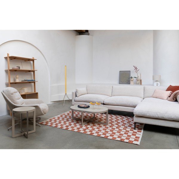 Natúr színű kőrisfa könyvespolc tolóajtóval 90x180x35 cm Rise – Zuiver-image-4