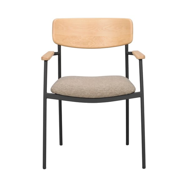 Bézs-natúr színű étkezőszék szett 2 db-os Maymont – Rowico-image-2