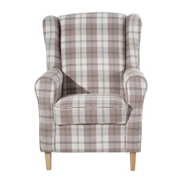 Lorris Vintage kockás füles fotel - Max Winzer-image-3