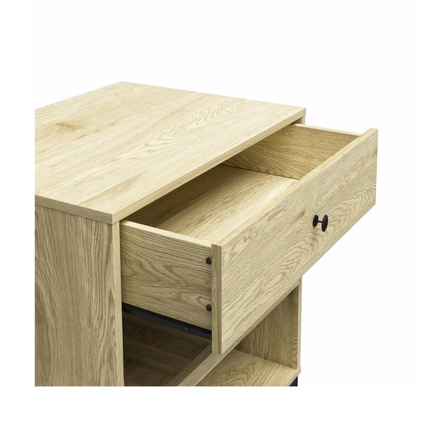 Natúr színű bortartó szekrény borovi fenyő dekorral, palackok száma 6, 60x83 cm Tamlin - Queer Eye-image-4