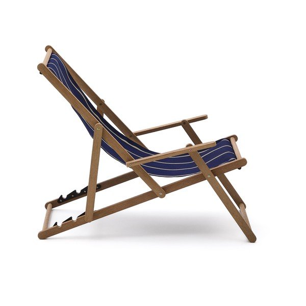 Kék tömörfa kerti napozóágy Vilara – Kave Home-image-4