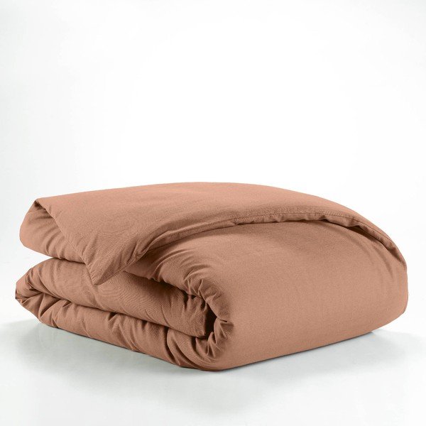 Lazacszínű egyszemélyes pamut paplanhuzat 140x200 cm Lina – douceur d'intérieur