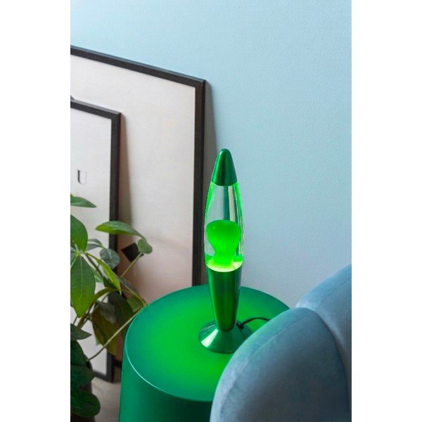 Zöld üveg lávalámpa (magasság 35,5 cm) Funky Rocket Lava – Leitmotiv-image-1
