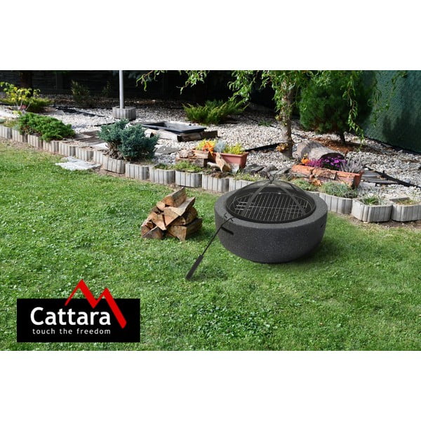 La Palma fekete tűzrakó égetett kőből - Cattara-image-4