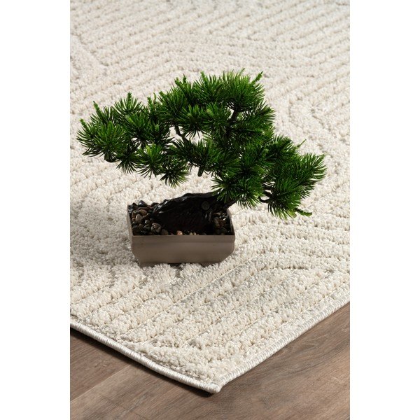 Krémszínű mosható szőnyeg 80x150 cm Loopy – Mila Home-image-2