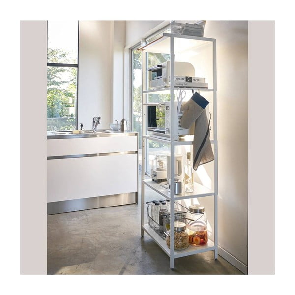 Matt fehér acél polcos állvány 60x170x46,5 cm Tower – YAMAZAKI-image-4