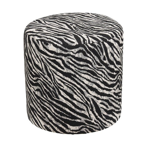 Fekete-fehér puff Kimberley – House Nordic