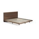 Barna nyírfa franciaágy ágyráccsal 180x200 cm Norlen – Kave Home