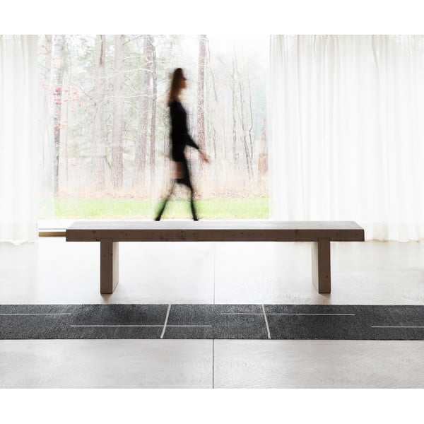 Fekete kültéri-beltéri futószőnyeg 70x270 cm Fred Black – Pappelina-image-1