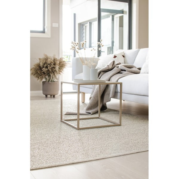 Krémszínű kültéri-beltéri szőnyeg 180x220 cm Mono Linen Vanilla – Pappelina-image-1