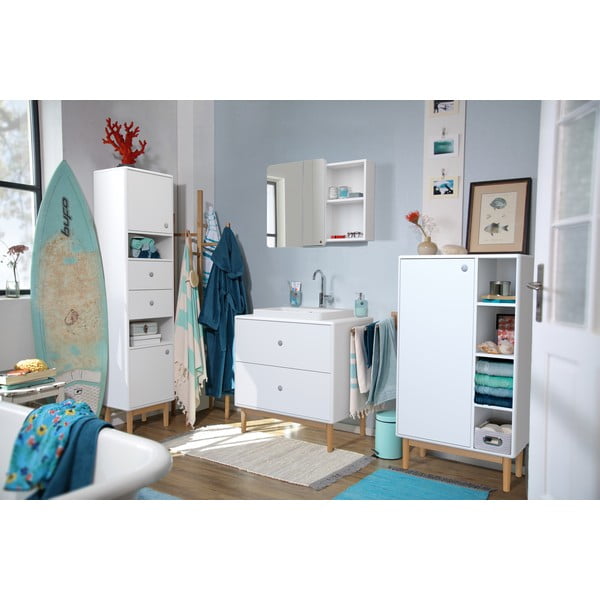 Fehér fali mosdó alatti szekrény csap nélkül 80x62 cm Color Bath – Tom Tailor-image-1