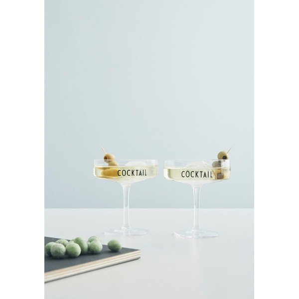 Cocktail 2 db koktélospohár - Design Letters-image-1