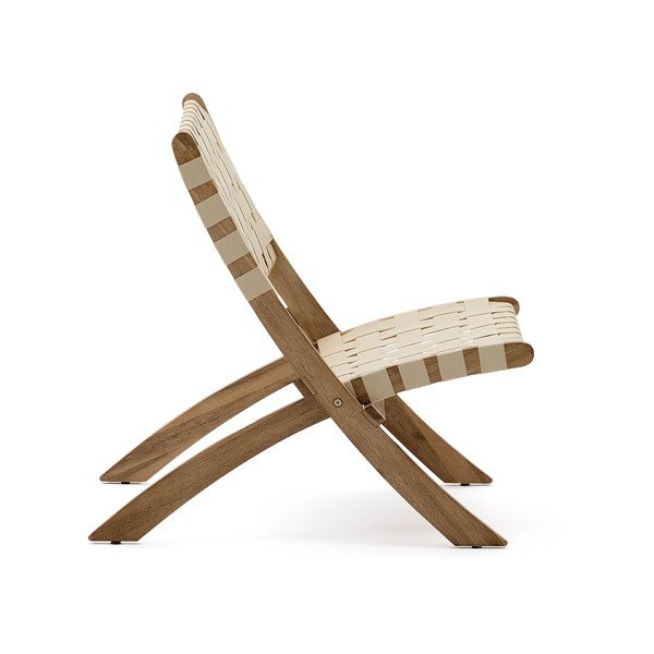 Natúr színű tömörfa kerti fotel Chabeli – Kave Home-image-4