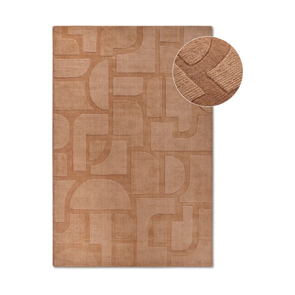 Barna kézi szövésű gyapjú szőnyeg 190x280 cm Alexis – Villeroy&Boch