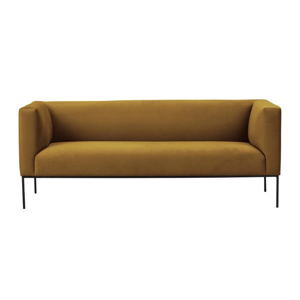 Neptune sárga bársony kanapé, 195 cm - Windsor & Co Sofas