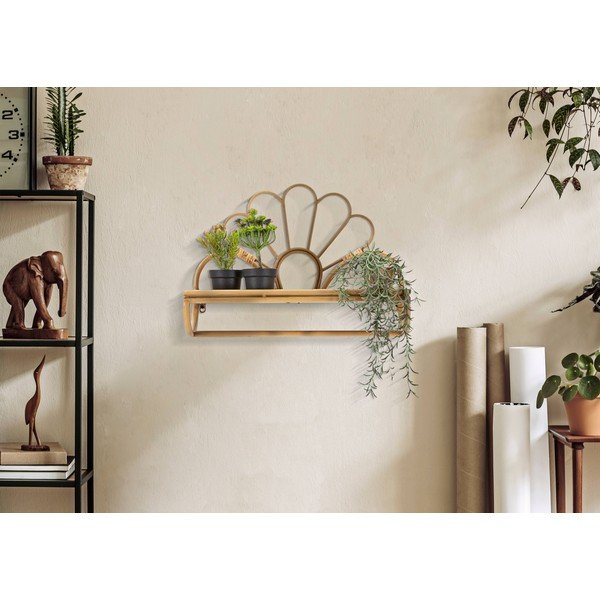 Natúr színű rattan fali polc Panama – Mauro Ferretti-image-1