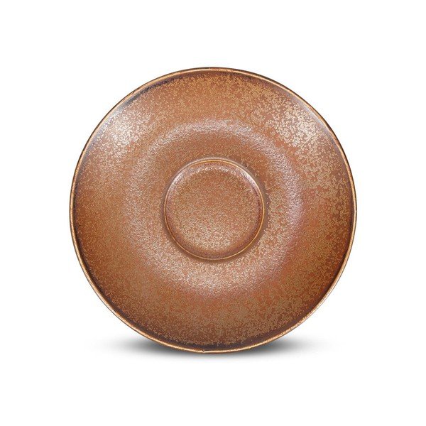 Barna porcelán csészealj ø 14 cm Ovio – BonBistro