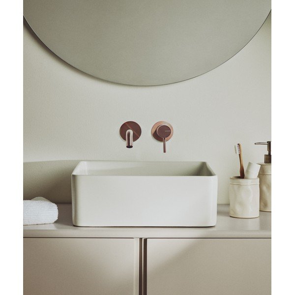 Fehér kerámia mosdókagyló 36,5x36,5 cm Ovara – Kave Home-image-1