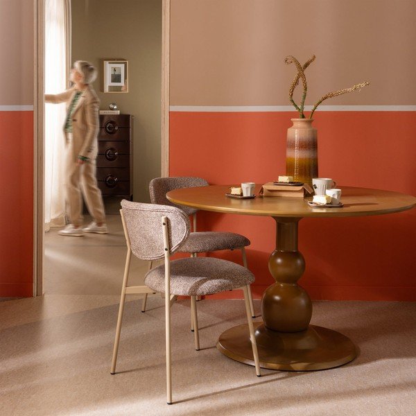 Mangófa kerek étkezőasztal 120x120 cm Blanco – WOOOD-image-1