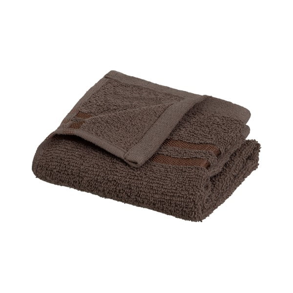 Barna frottír pamut törölköző 30x50 cm Simple – Casa Selección