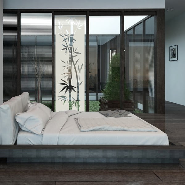 Bamboo vízálló zuhanyajtó matrica, 195 x 55 cm - Ambiance-image-4