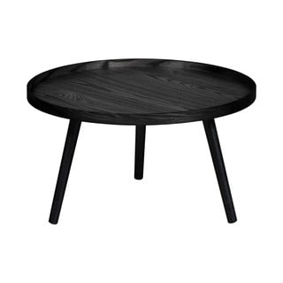 Mesa fekete dohányzóasztal, ⌀ 60 cm - WOOOD