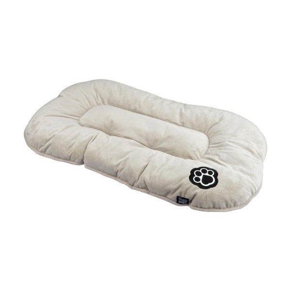 Bézs velúr fekhely kutyáknak 107x62 cm Flakes – Love Story-image-2