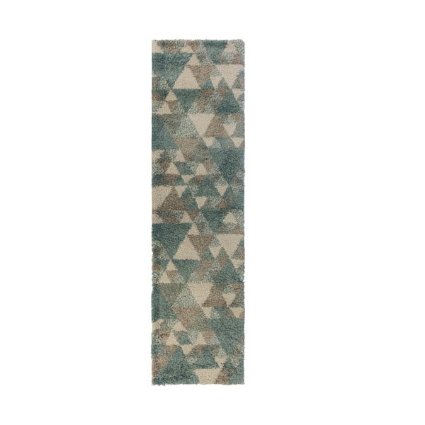 Nuru kék-szürke szőnyeg, 60 x 230 cm - Flair Rugs