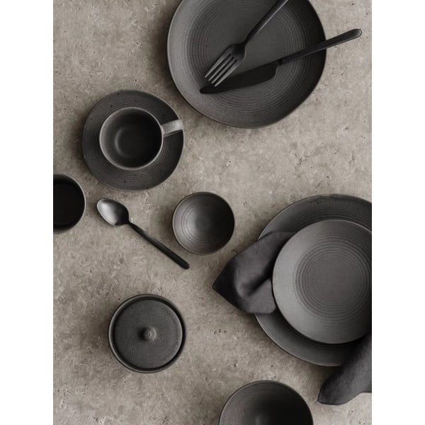 Fekete rozsdamentes acél evőeszköz készlet 16 db-os Stella – Blomus-image-1