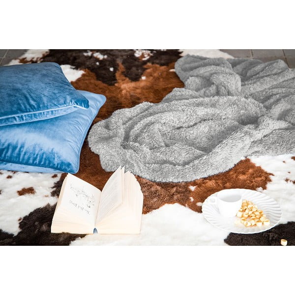 Teddy szürke plüsstakaró, 130 x 170 cm - Tiseco Home Studio-image-1