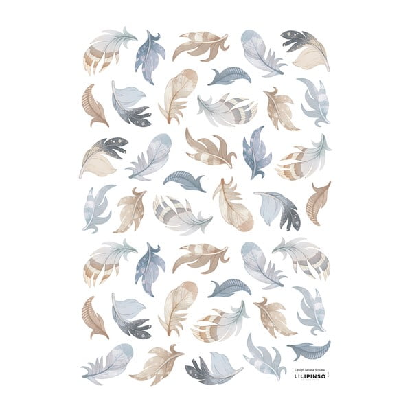 Matrica lap 30x42 cm Feathers – Lilipinso