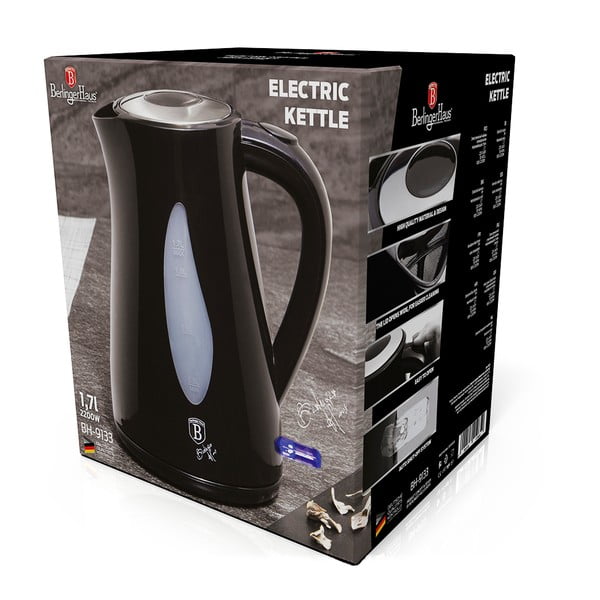 Fekete vízforraló 1,7 l Black Silver Collection - BerlingerHaus-image-3