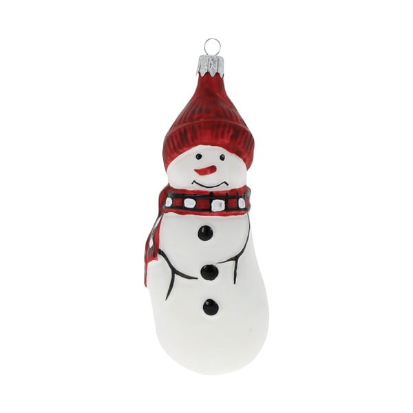 2 db-os hóember alakú üveg karácsonyi dísz készlet - Ego Dekor